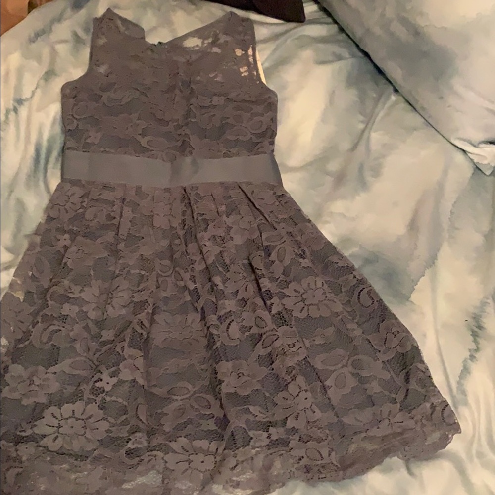 Blue grey lace bb Dakota dress
